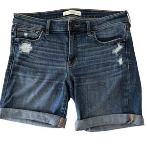 Abercrombie &  Fitch Rolled Hem Jean Shorts EUC
